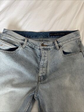 Armani Exchange Light Blue Straight Leg Denim